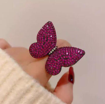 XSB160 - Purple Exquisite Butterfly Brooch